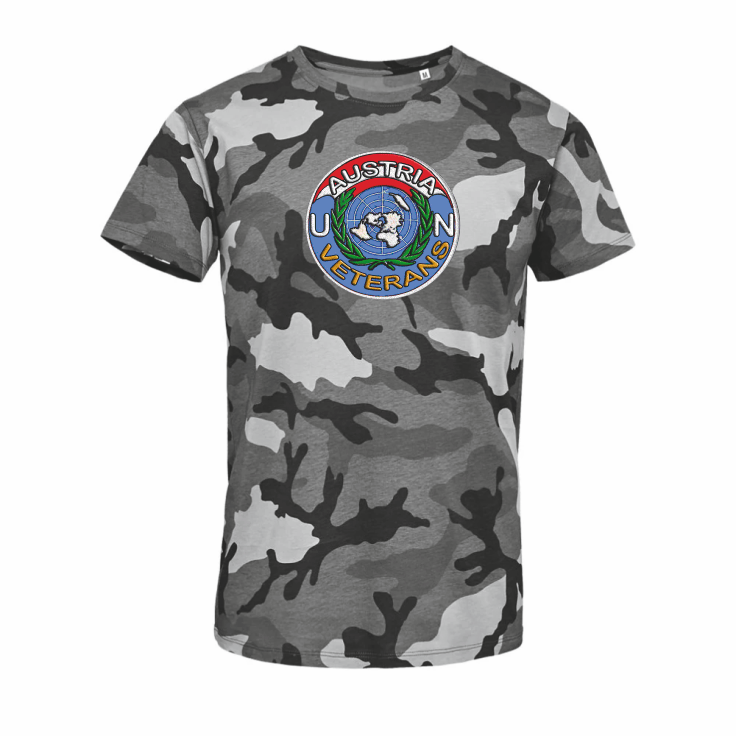 (Bild für) *T-Shirt UN Veterans Camouflage Logo groß